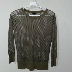 Banana Republic Oversized Mesh Sweatshirt Size M